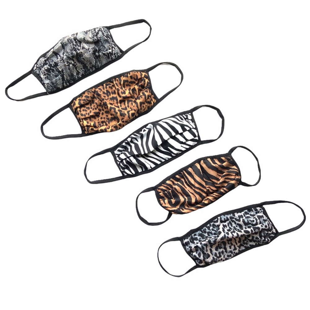 5 Pack Animal Print Face Mask Bundle - Picture 2 of 5
